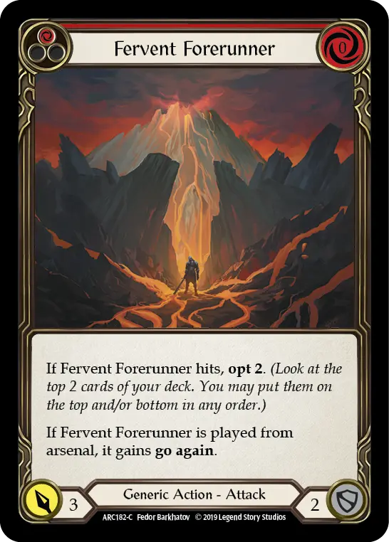 Fervent Forerunner (Red) — Arcane Rising