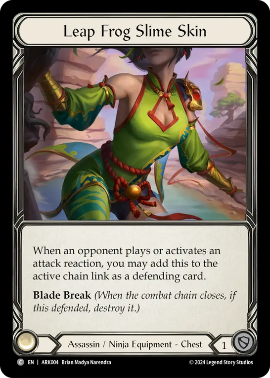Leap Frog Slime Skin — Blitz Deck: The Hunted - Arakni Flesh and Blood card by Brian Madya Narendra