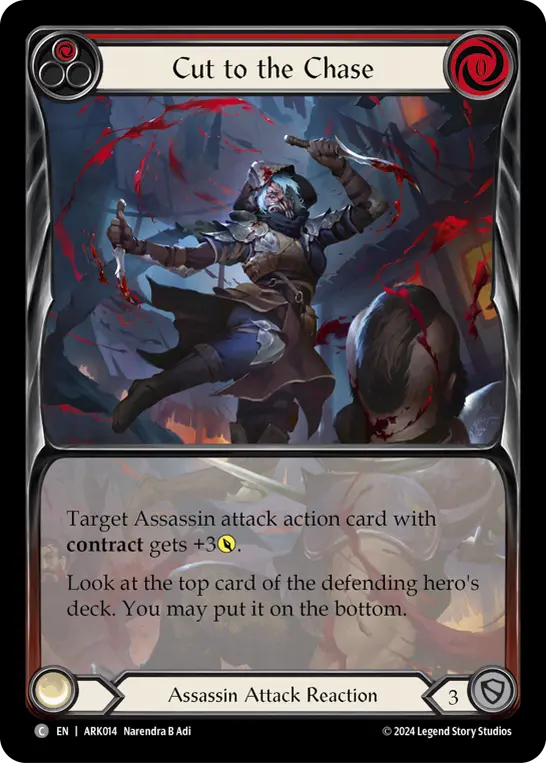 Cut to the Chase (Red) (Extended Art) — Blitz Deck: The Hunted - Arakni