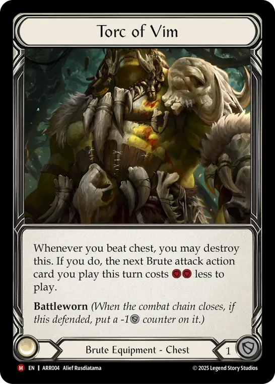 Torc of Vim — Armory Deck: Rhinar Flesh and Blood card by Alief Rusdiatama