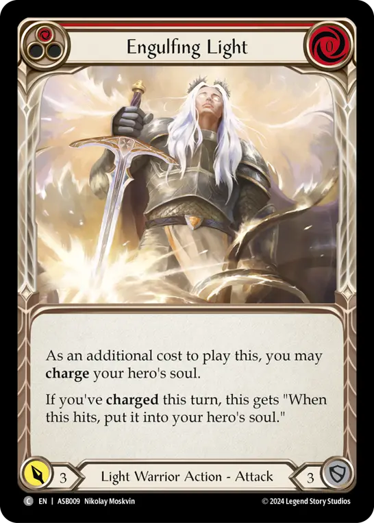 Engulfing Light (Red) — Armory Deck: Boltyn Flesh and Blood card by Nikolay Moskvin