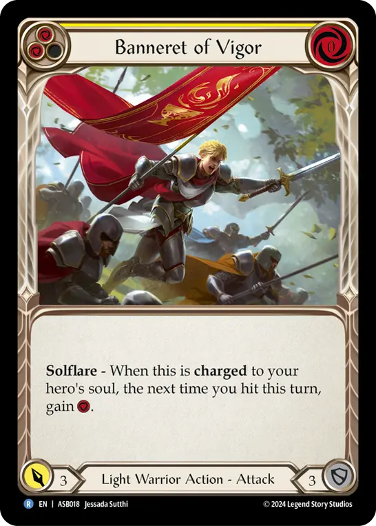 Banneret of Vigor — Armory Deck: Boltyn Flesh and Blood card by Jessada Sutthi