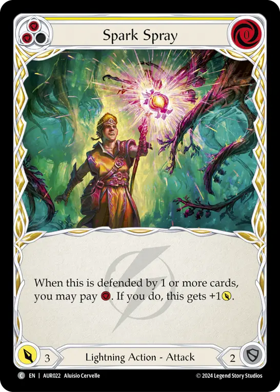 Spark Spray (Yellow) — 1st Strike Flesh and Blood card by Alusio Cervelle