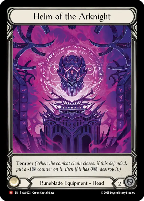 Helm of the Arknight — Flesh and Blood card