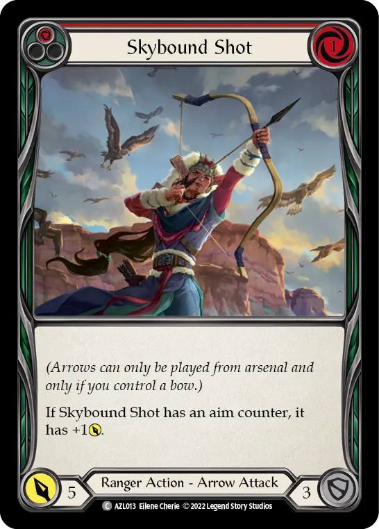 Skybound Shot (Red) — Flesh and Blood card