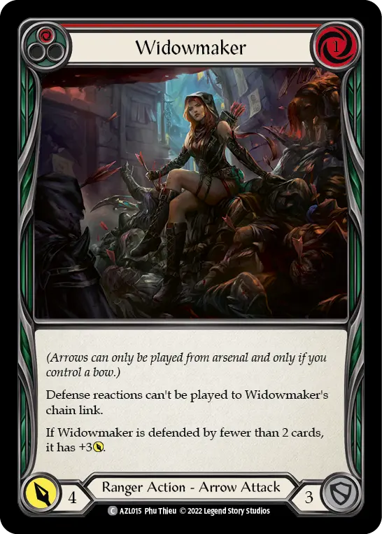 Widowmaker (Red) — Blitz Deck: Outsiders - Azalea Flesh and Blood card by Phu Thieu