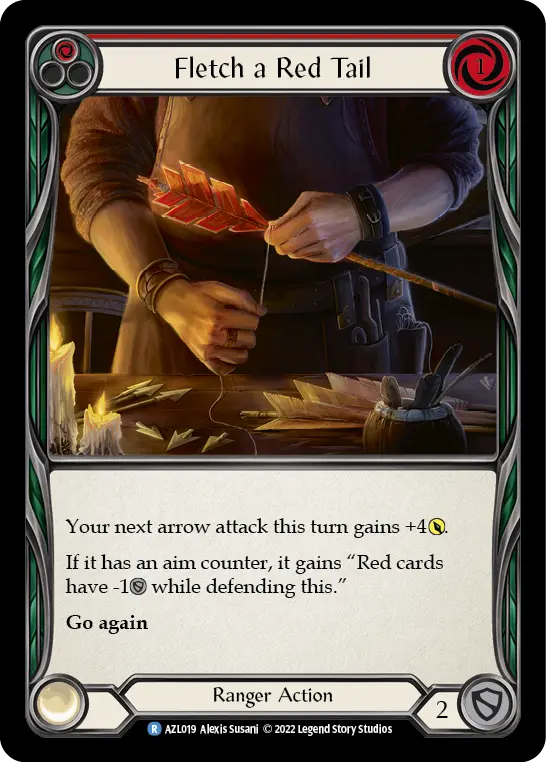 Fletch a Red Tail (Red) — Flesh and Blood card