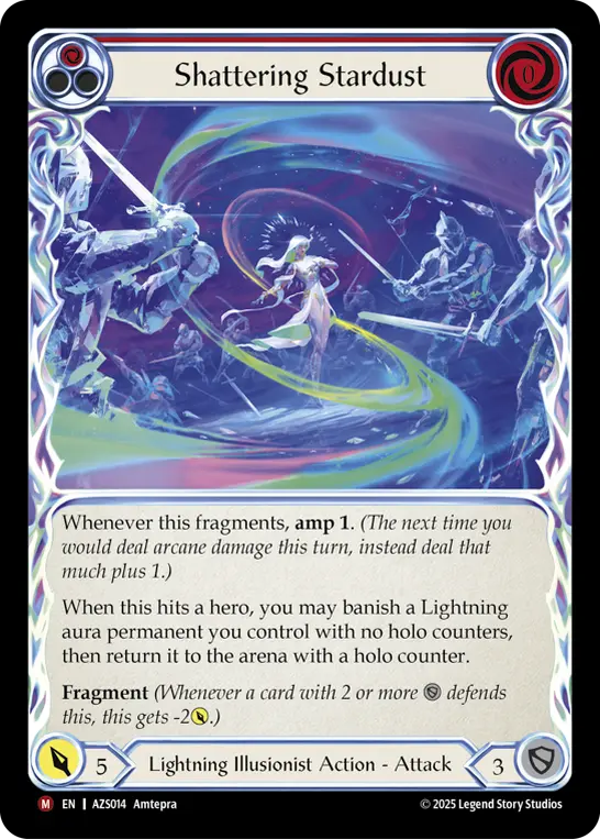 Shattering Stardust (Red) — Armory Deck: Zyggy Flesh and Blood card by Amtepra