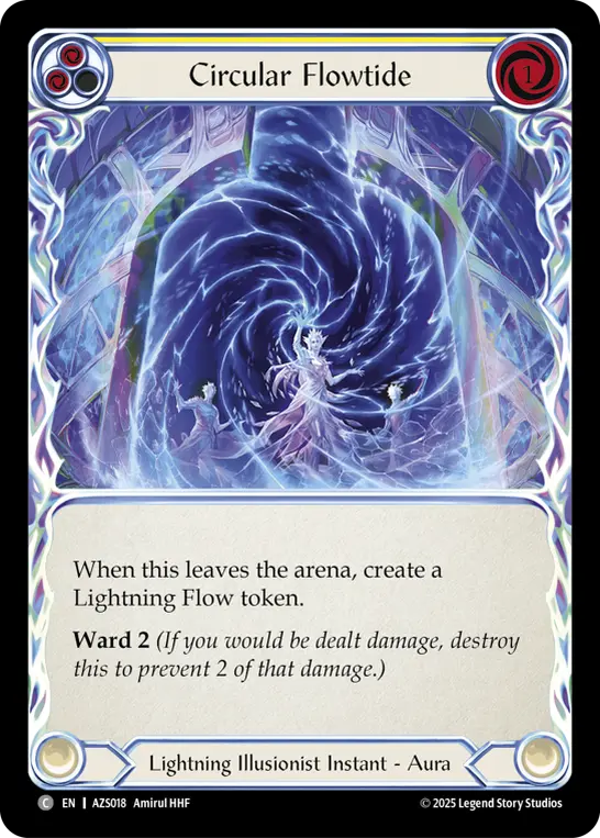Circular Flowtide (Yellow) — Armory Deck: Zyggy Flesh and Blood card by Amirul HHF