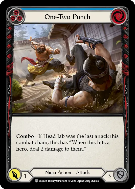 One-Two Punch (Blue) — Flesh and Blood card