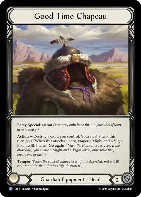 Good Time Chapeau — Blitz Deck: Heavy Hitters - Betsy Flesh and Blood card by Nikko Wahyudi