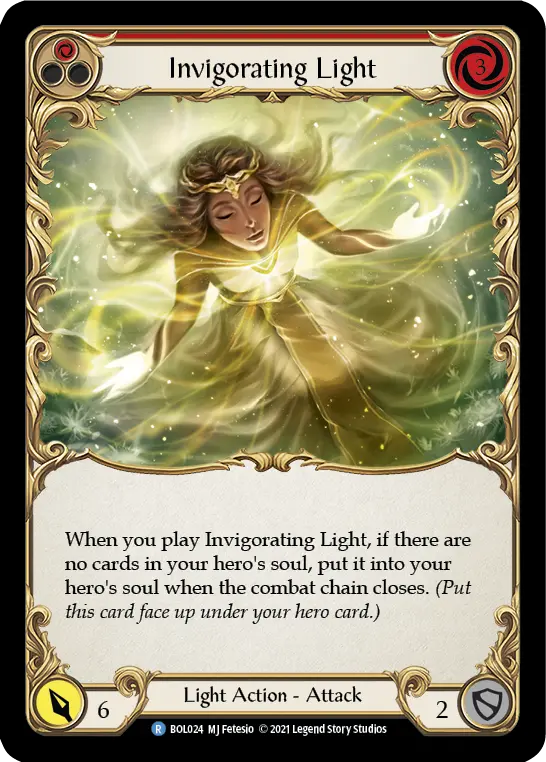 Invigorating Light (Red) — Blitz Deck: Monarch - Boltyn Flesh and Blood card by MJ Fetesio