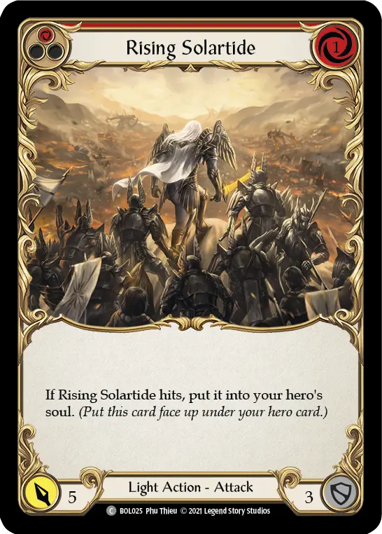 Rising Solartide (Red) — Blitz Deck: Monarch - Boltyn Flesh and Blood card by Phu Thieu
