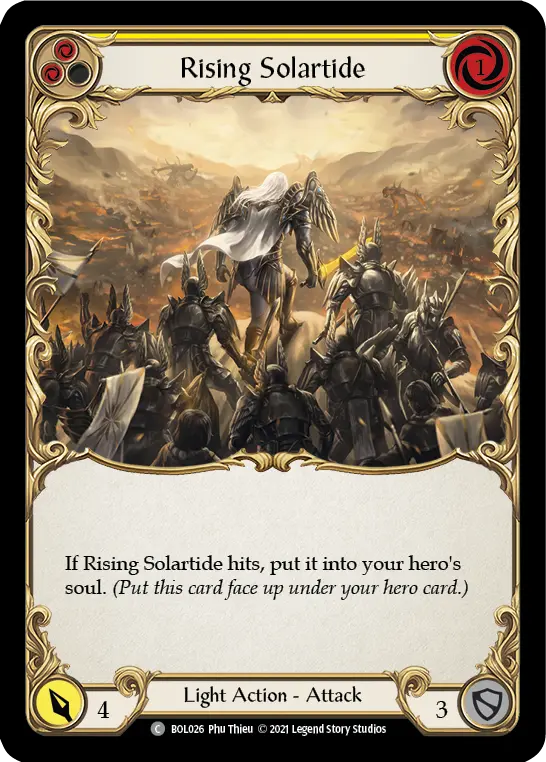 Rising Solartide (Yellow) — Blitz Deck: Monarch - Boltyn Flesh and Blood card by Phu Thieu