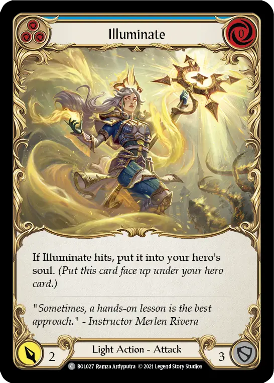 Illuminate (Blue) — Blitz Deck: Monarch - Boltyn Flesh and Blood card by Ramza Andyputra