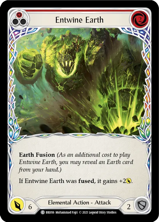 Entwine Earth (Red) — Flesh and Blood card