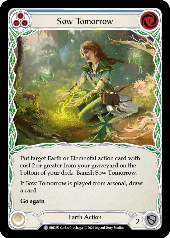 Sow Tomorrow (Blue) — Flesh and Blood card