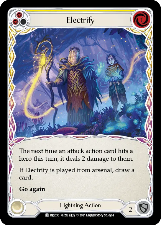 Electrify (Yellow) — Blitz Deck: Tales of Aria - Briar Flesh and Blood card by Faizal Fikri