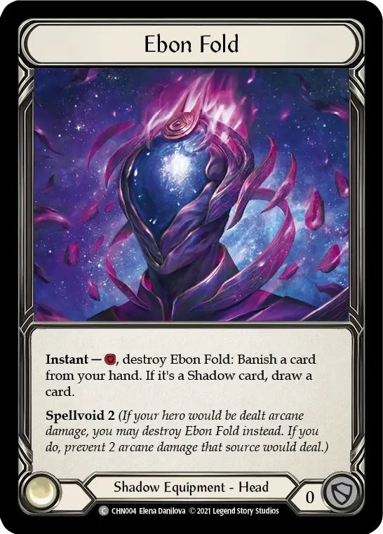 Ebon Fold — Blitz Deck: Monarch - Chane Flesh and Blood card by Elena Danilova