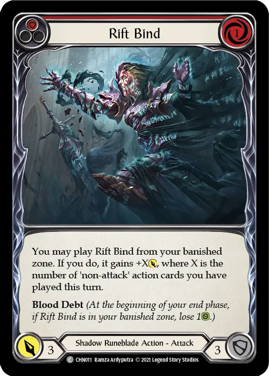 Rift Bind (Red) — Blitz Deck: Monarch - Chane Flesh and Blood card by Ramza Ardyputra