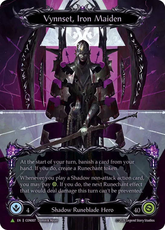 Vynnset, Iron Maiden (Marvel) - CON007 — Flesh and Blood: Promo Cards