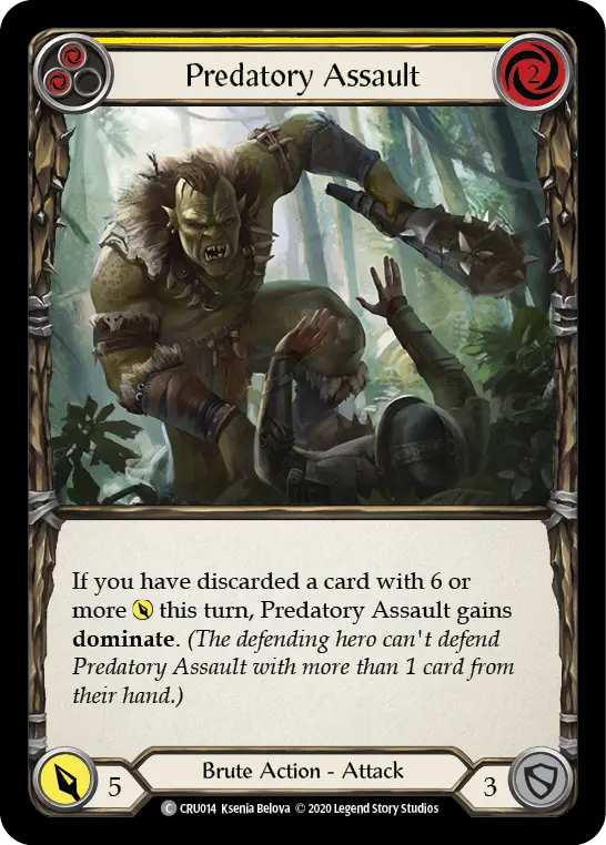 Predatory Assault (Yellow) — Crucible of War