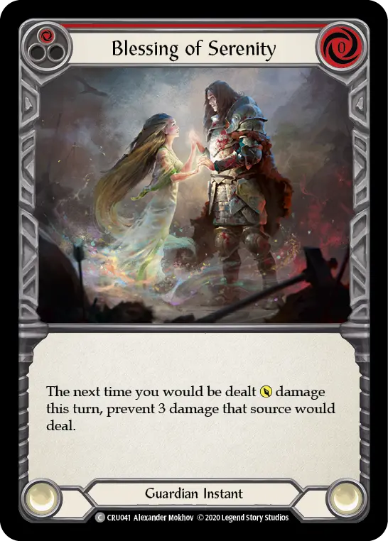 Blessing of Serenity (Red) — Crucible of War