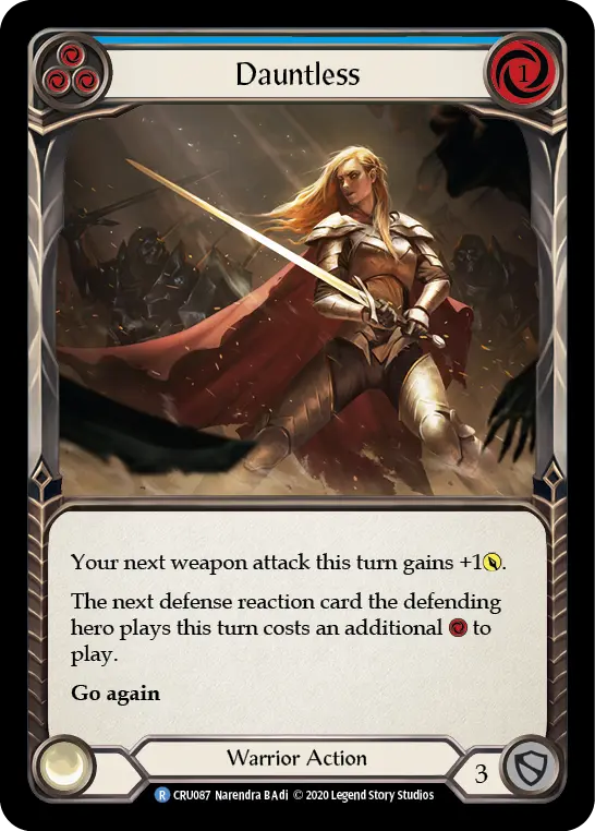 Dauntless (Blue) — Crucible of War Flesh and Blood card by Narendra B Adi