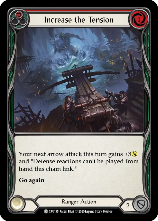 Increase the Tension (Red) — Crucible of War Flesh and Blood card by Faizal Fikri