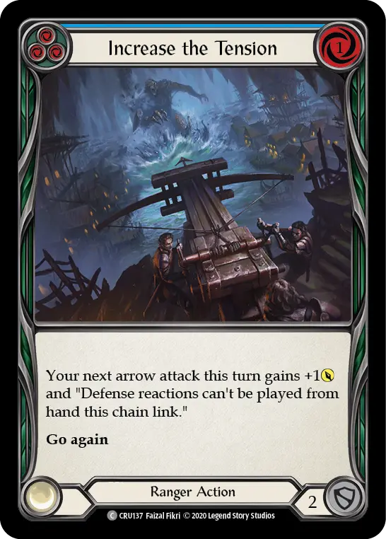 Increase the Tension (Blue) — Crucible of War Flesh and Blood card by Faizal Fikri