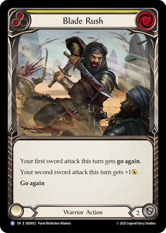 Blade Rush — Mastery Pack Warrior Flesh and Blood card by Pavel Rtishchev (Klaher)
