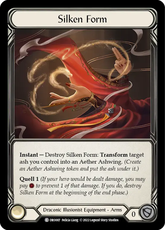Silken Form — Blitz Deck: Uprising - Dromai Flesh and Blood card by Felicia Liang