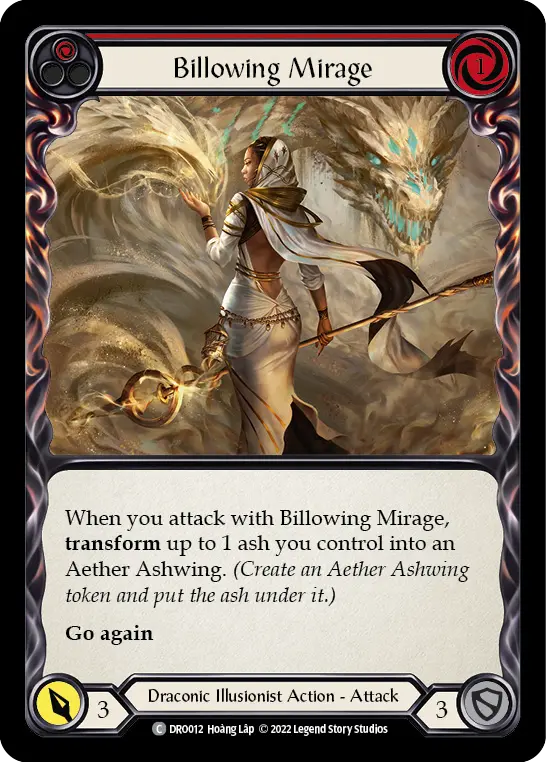 Billowing Mirage — Blitz Deck: Uprising - Dromai Flesh and Blood card by Hoang Lip