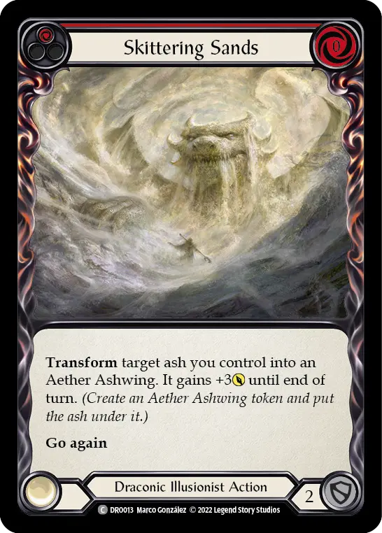 Skittering Sands — Blitz Deck: Uprising - Dromai Flesh and Blood card by Marco Gonzalez