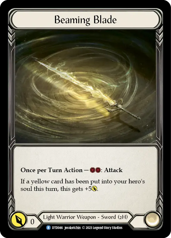 Beaming Blade — Dusk till Dawn Flesh and Blood card by jessketchin