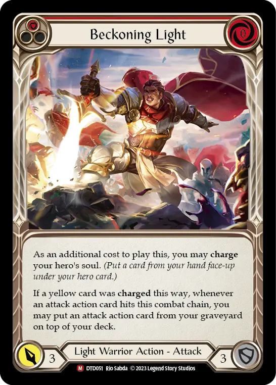 Beckoning Light — Dusk till Dawn Flesh and Blood card by Rio Sabda