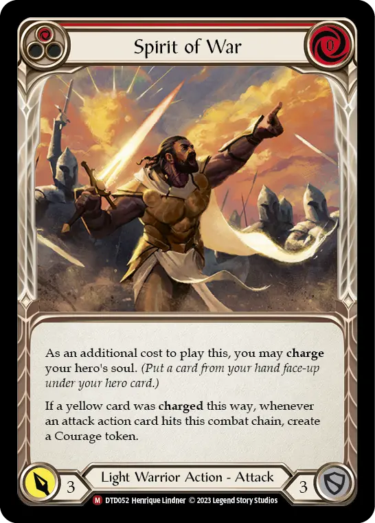 Spirit of War — Dusk till Dawn Flesh and Blood card by Henrique Lindner
