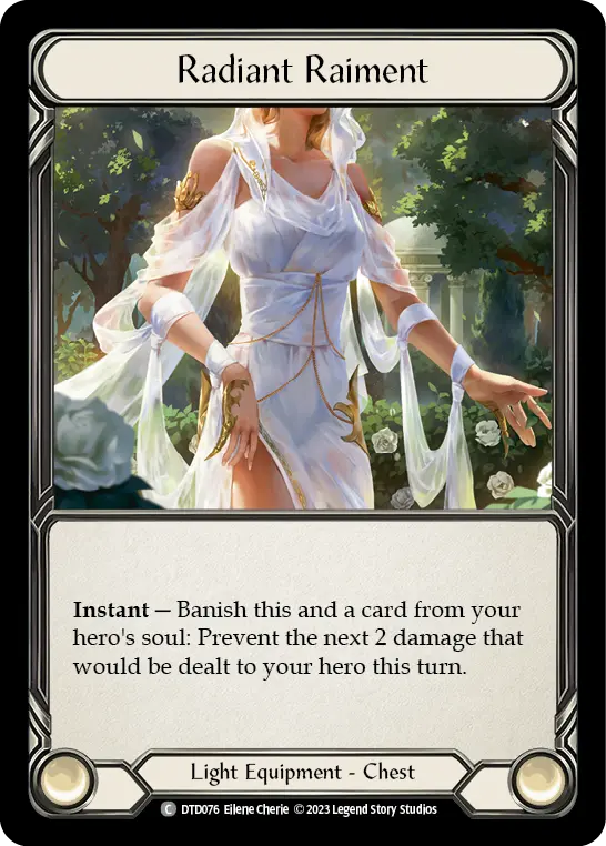 Radiant Raiment — Dusk till Dawn Flesh and Blood card by Eilene Cherie