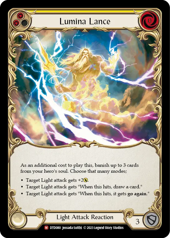 Lumina Lance — Dusk till Dawn Flesh and Blood card by Jessada Sutthi