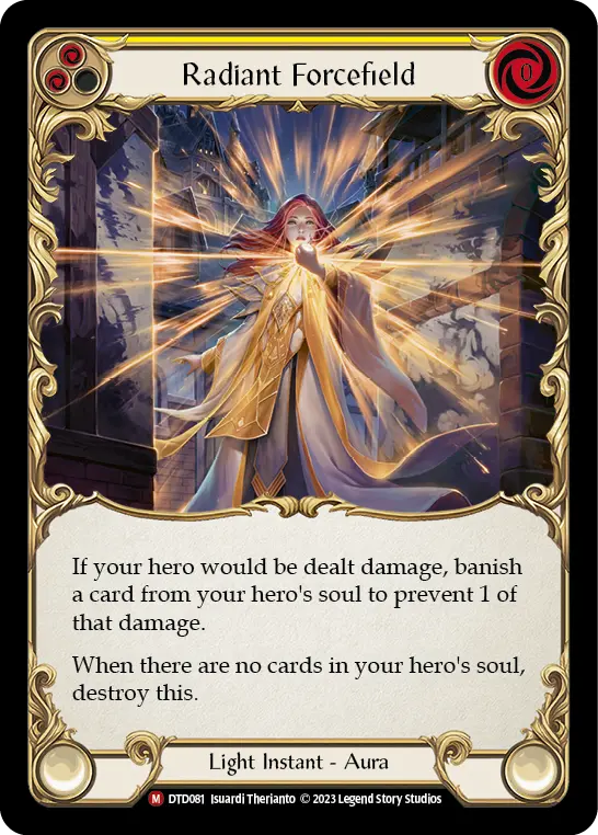 Radiant Forcefield — Dusk till Dawn Flesh and Blood card by Isuardi Therianto