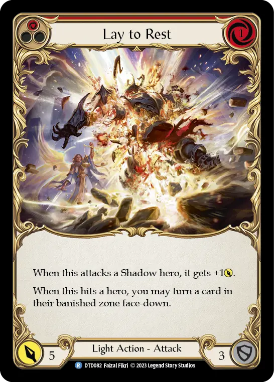 Lay to Rest (Red) — Dusk till Dawn Flesh and Blood card by Faizal Fikri