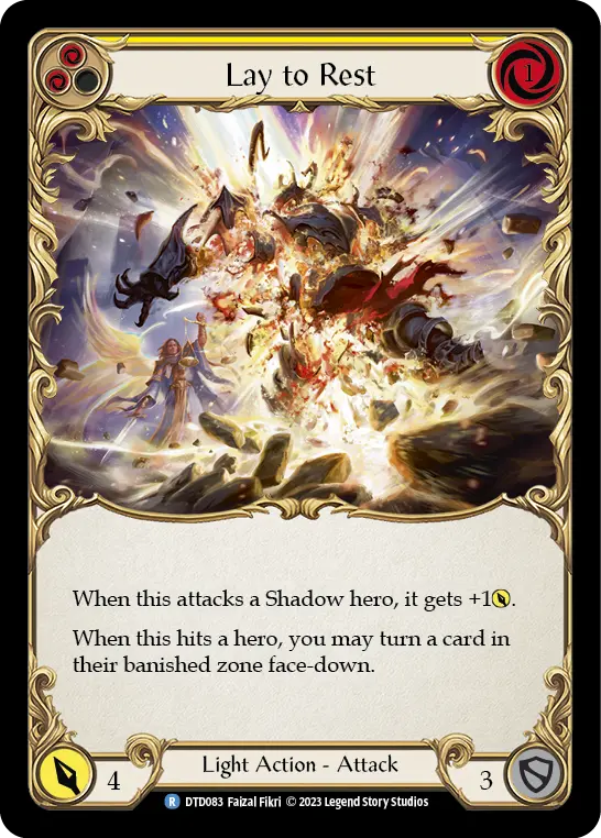 Lay to Rest (Yellow) — Dusk till Dawn Flesh and Blood card by Faizal Fikri