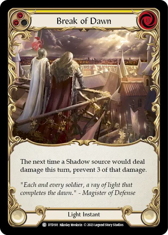 Break of Dawn (Yellow) — Dusk till Dawn
