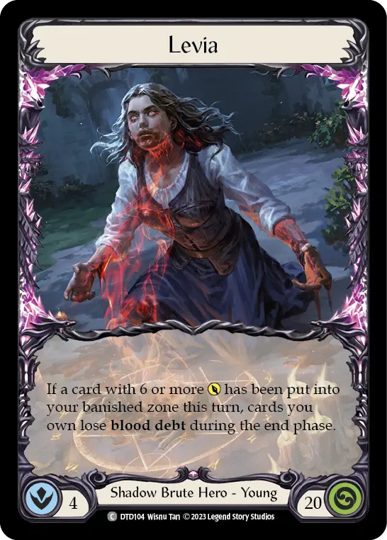 Levia — Dusk till Dawn Flesh and Blood card by Wisau Tan