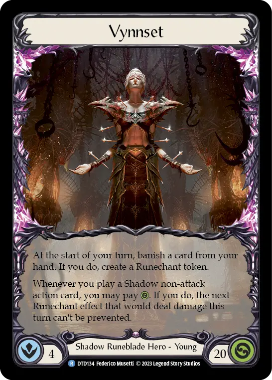 Vynnset — Dusk till Dawn Flesh and Blood card by Federico Musetti