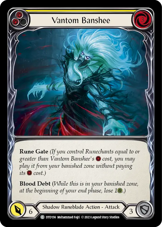Vantom Banshee (Yellow) — Dusk till Dawn Flesh and Blood card by Muhammad Fajri