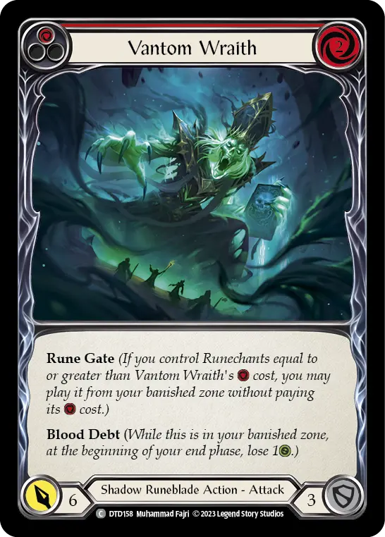 Vantom Wraith (Red) — Dusk till Dawn Flesh and Blood card by Muhammad Fajri