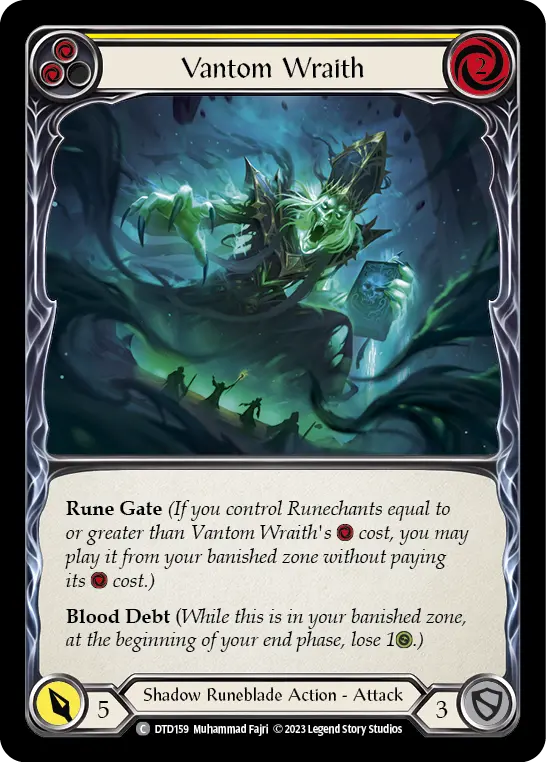 Vantom Wraith (Yellow) — Dusk till Dawn Flesh and Blood card by Muhammad Fajri