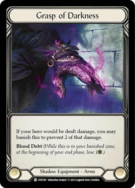 Grasp of Darkness — Dusk till Dawn Flesh and Blood card by Sebastian Szmyd