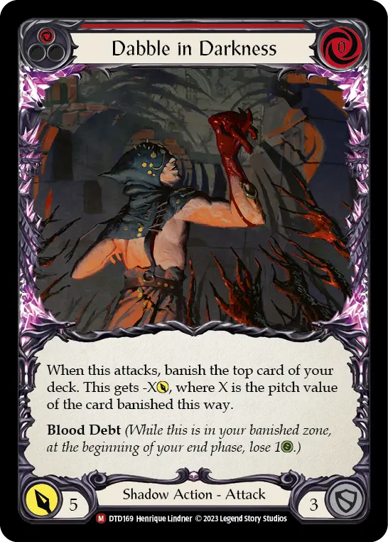 Dabble in Darkness — Dusk till Dawn Flesh and Blood card by Henrique Lindner